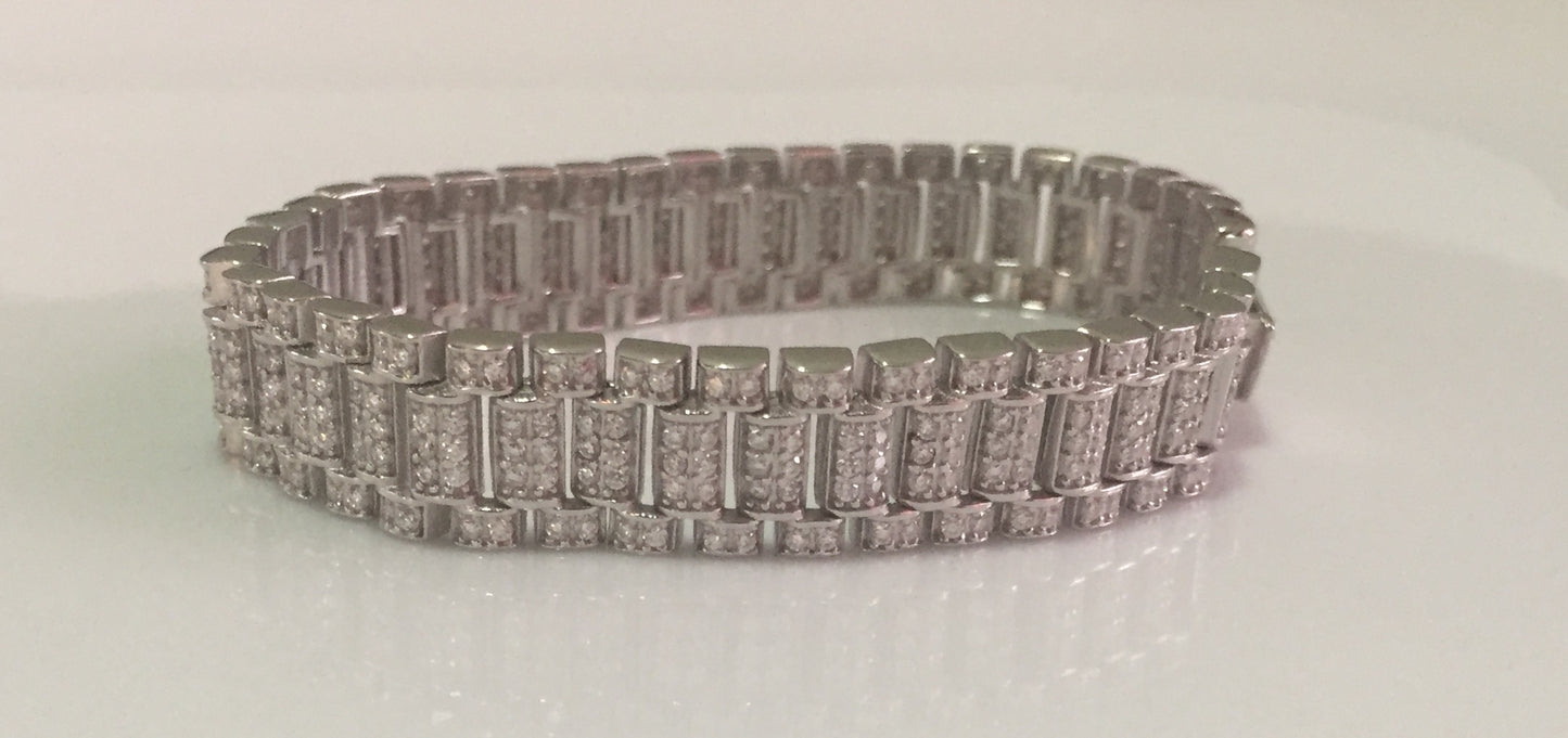 Presidential “Rolex-style” Moissanite Bracelet - 10mm