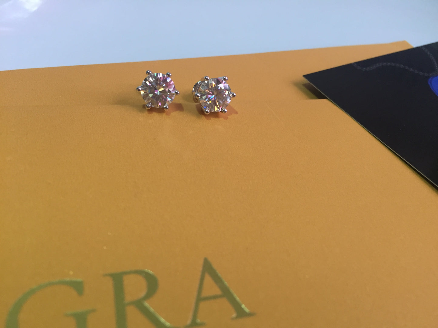 2 Ct. (8mm) Moissanite Stud Earrings
