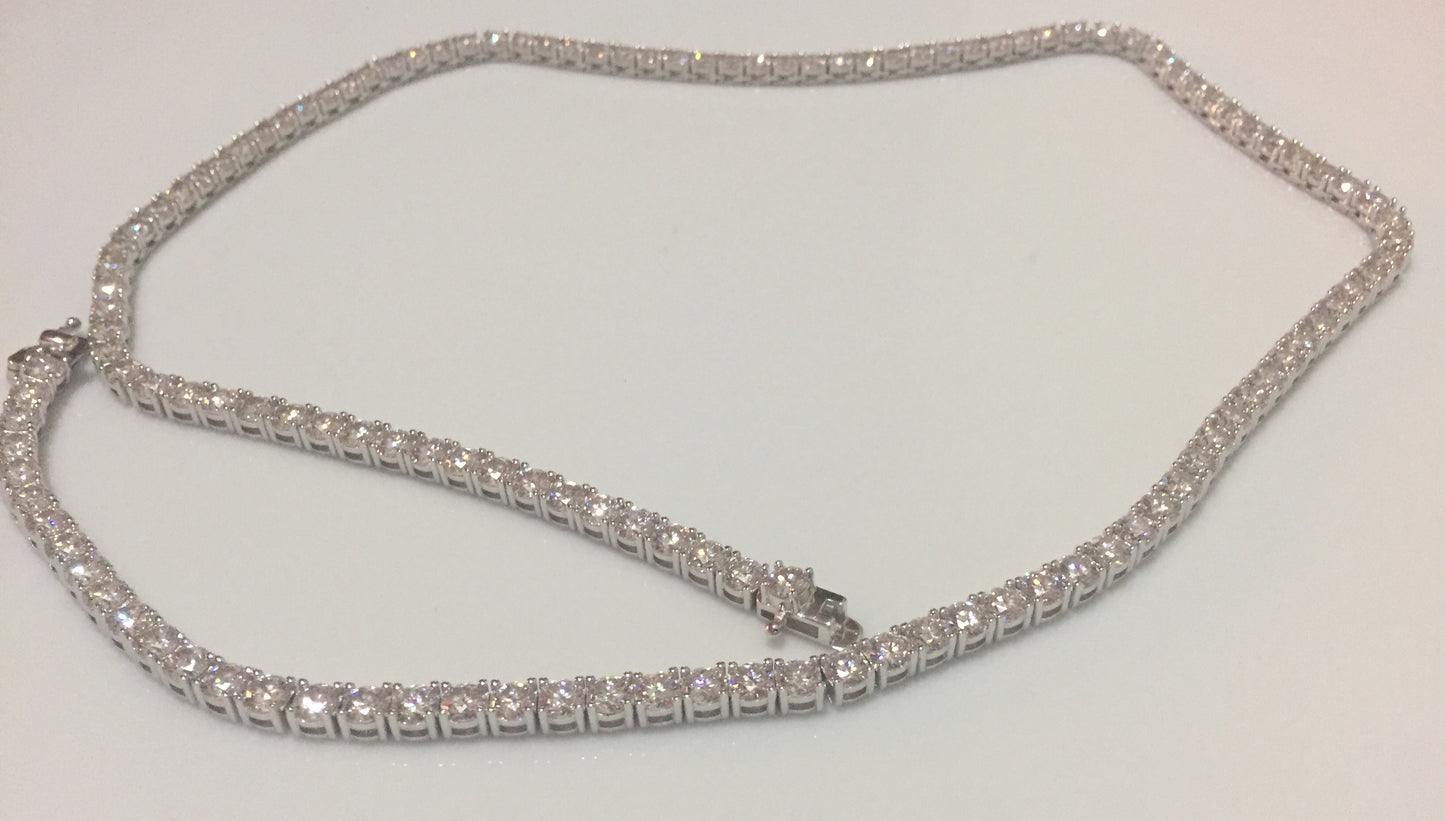 4mm Moissanite Tennis Chain