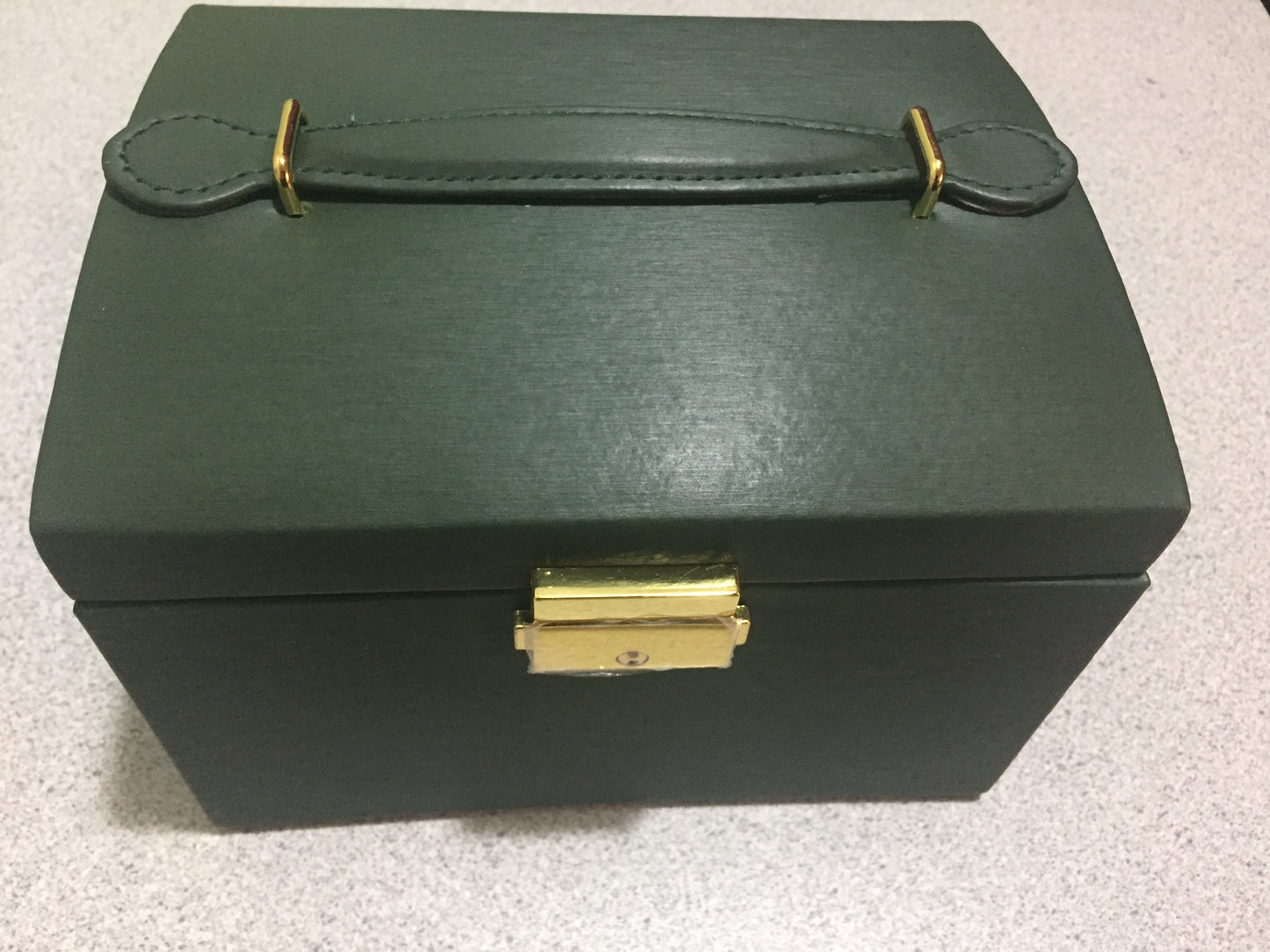 3-Layer Travel Jewelry Case with Lock