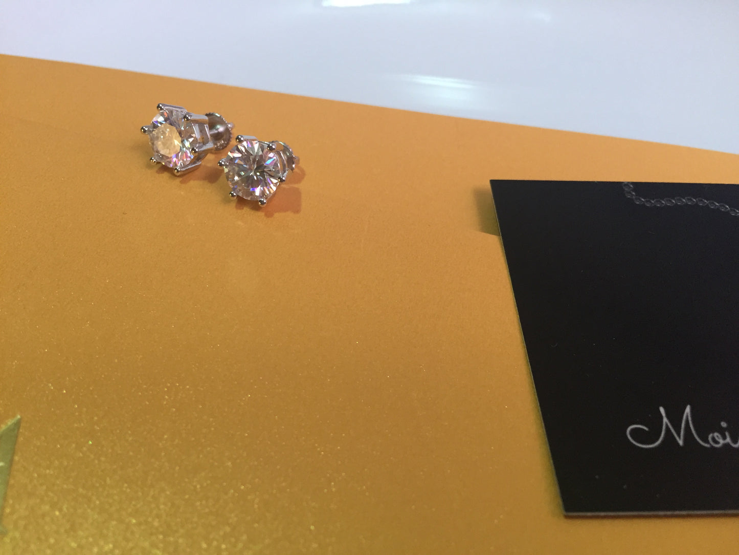 2 Ct. (8mm) Moissanite Stud Earrings