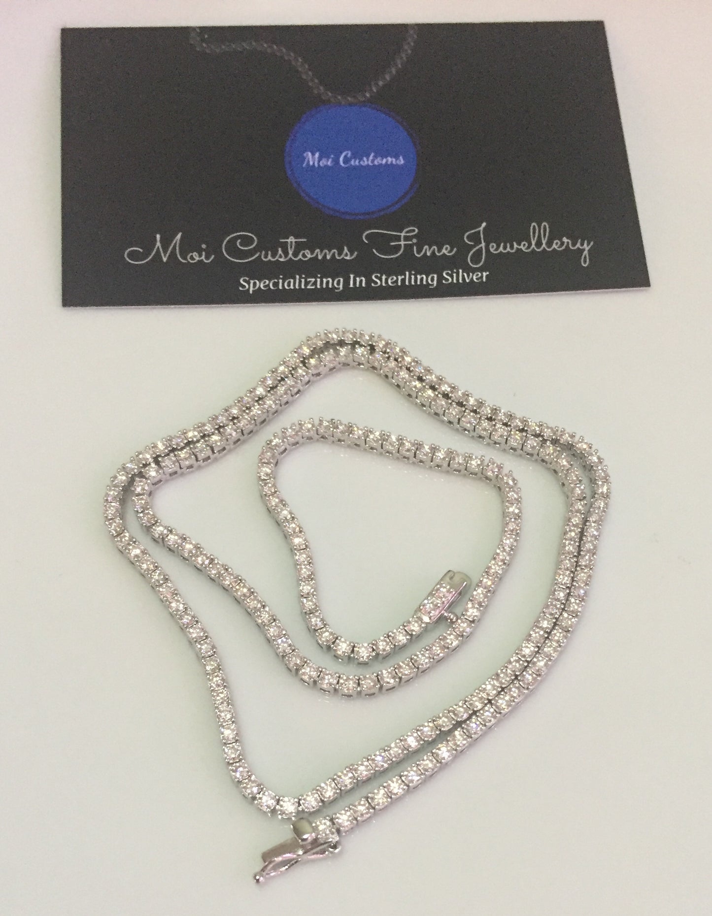2mm Moissanite Tennis Chain