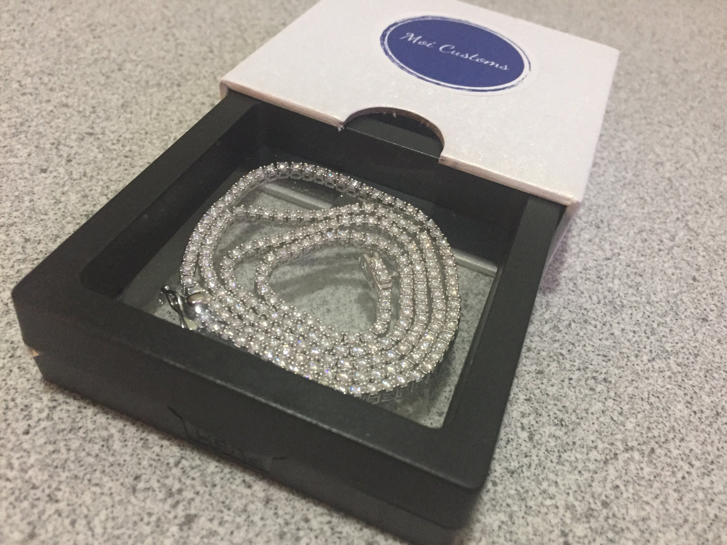 2mm Moissanite Tennis Chain