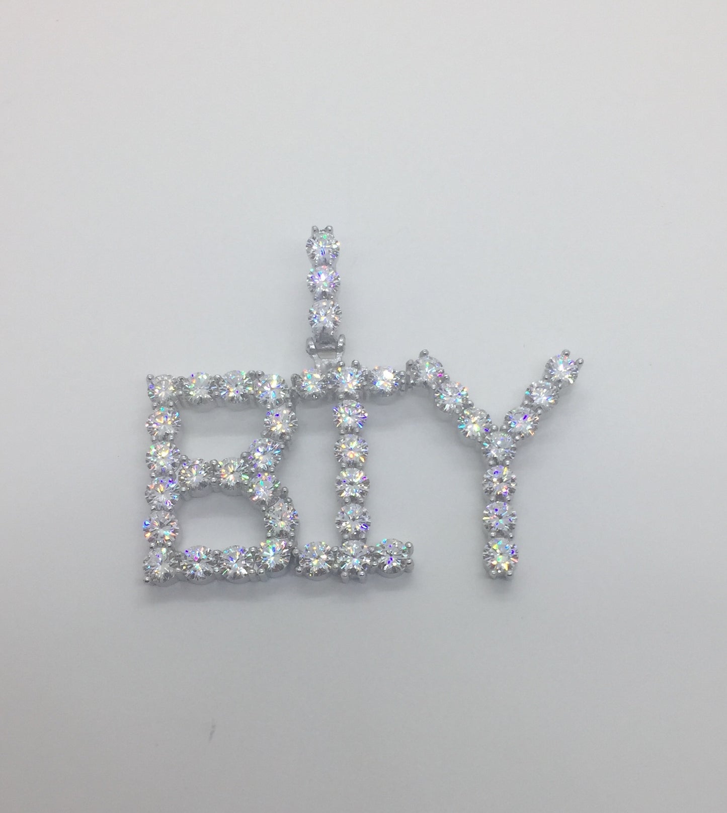 Custom 50 POINTER Moissanite Letter/Name Pendant