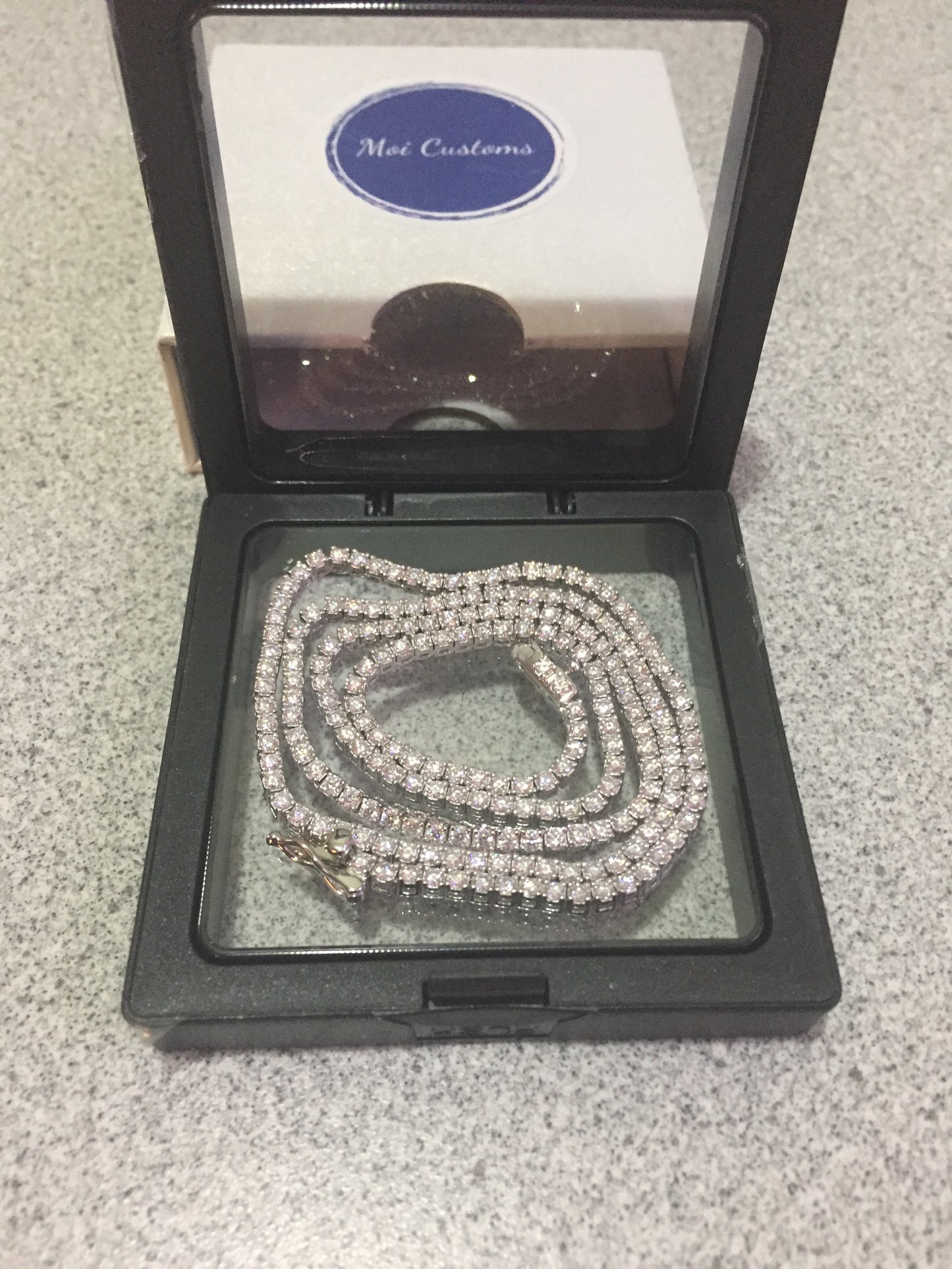 2mm Moissanite Tennis Chain