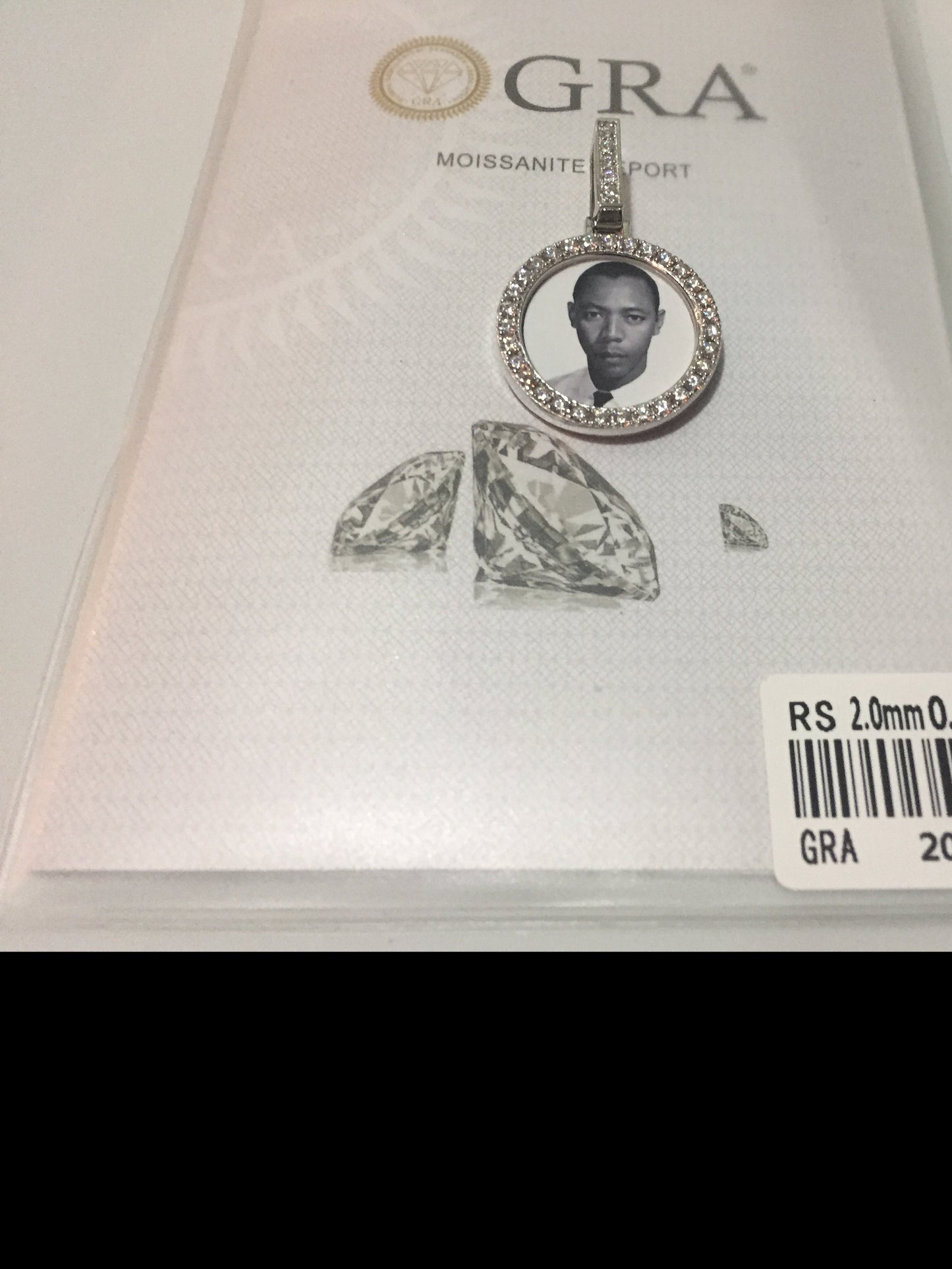 Moissanite Photo Pendant (Small)