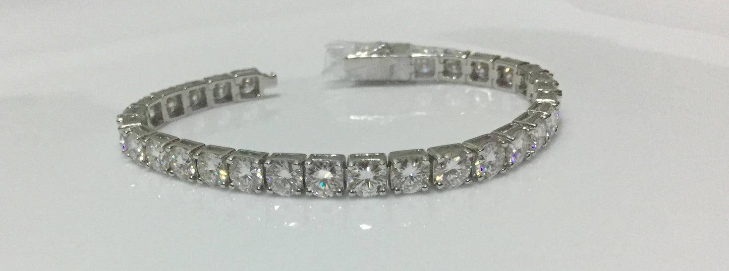 5mm Moissanite Tennis Bracelet *Click-Lock*