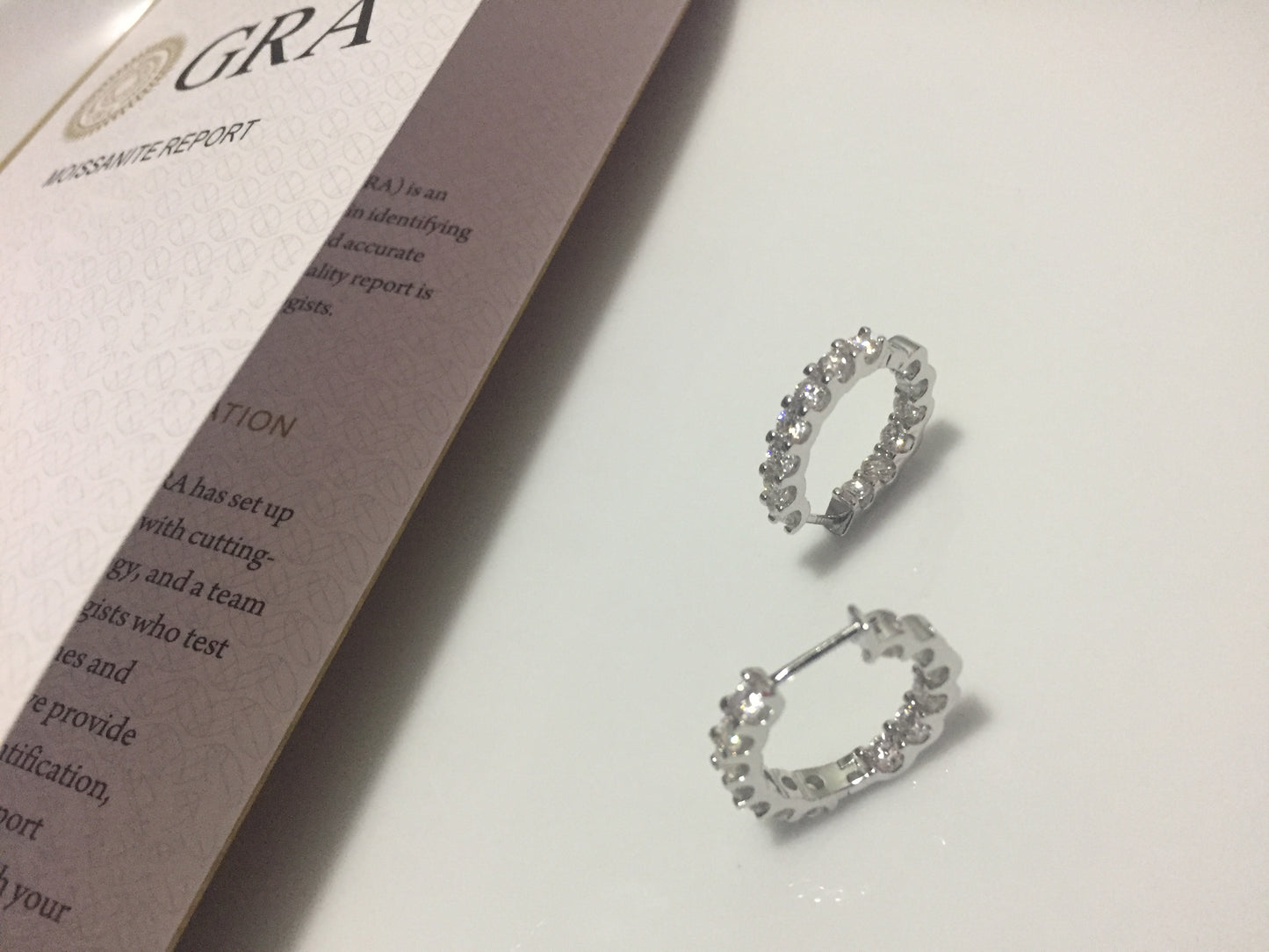 Double Layer Moissanite Hoop Earrings (20mm)