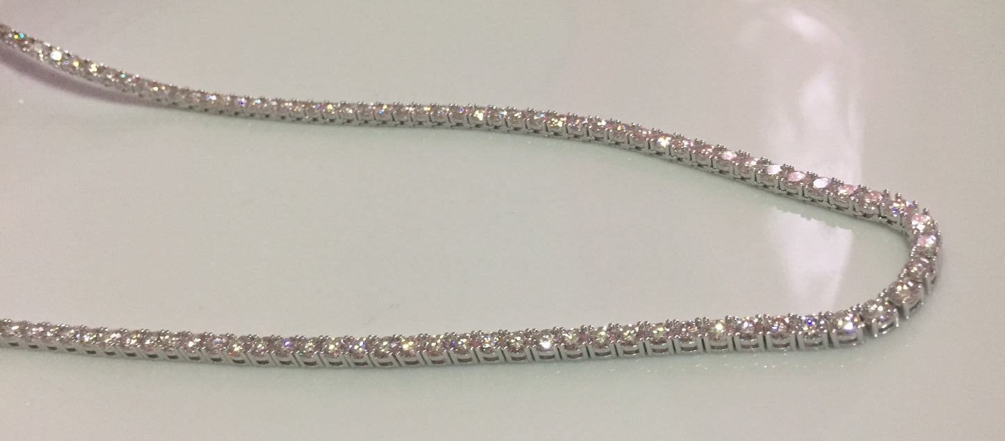 4mm Moissanite Tennis Chain