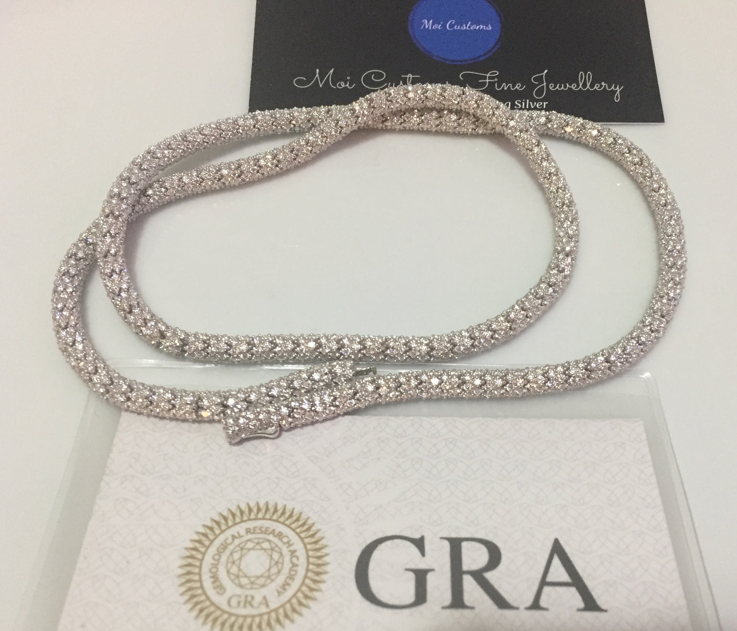 5mm Moissanite “Icy Scales” Chain