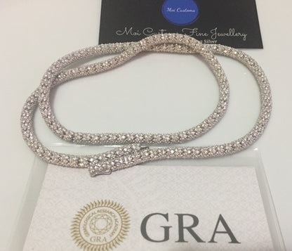 5mm Moissanite “Icy Scales” Chain