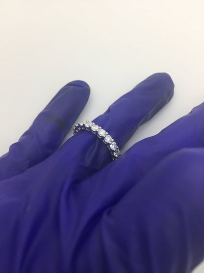3mm Moissanite Eternity Ring