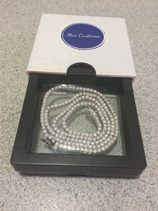 2mm Moissanite Tennis Chain