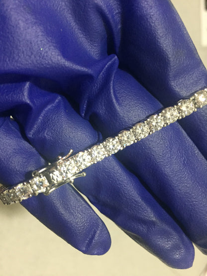 4mm Moissanite Tennis Bracelet