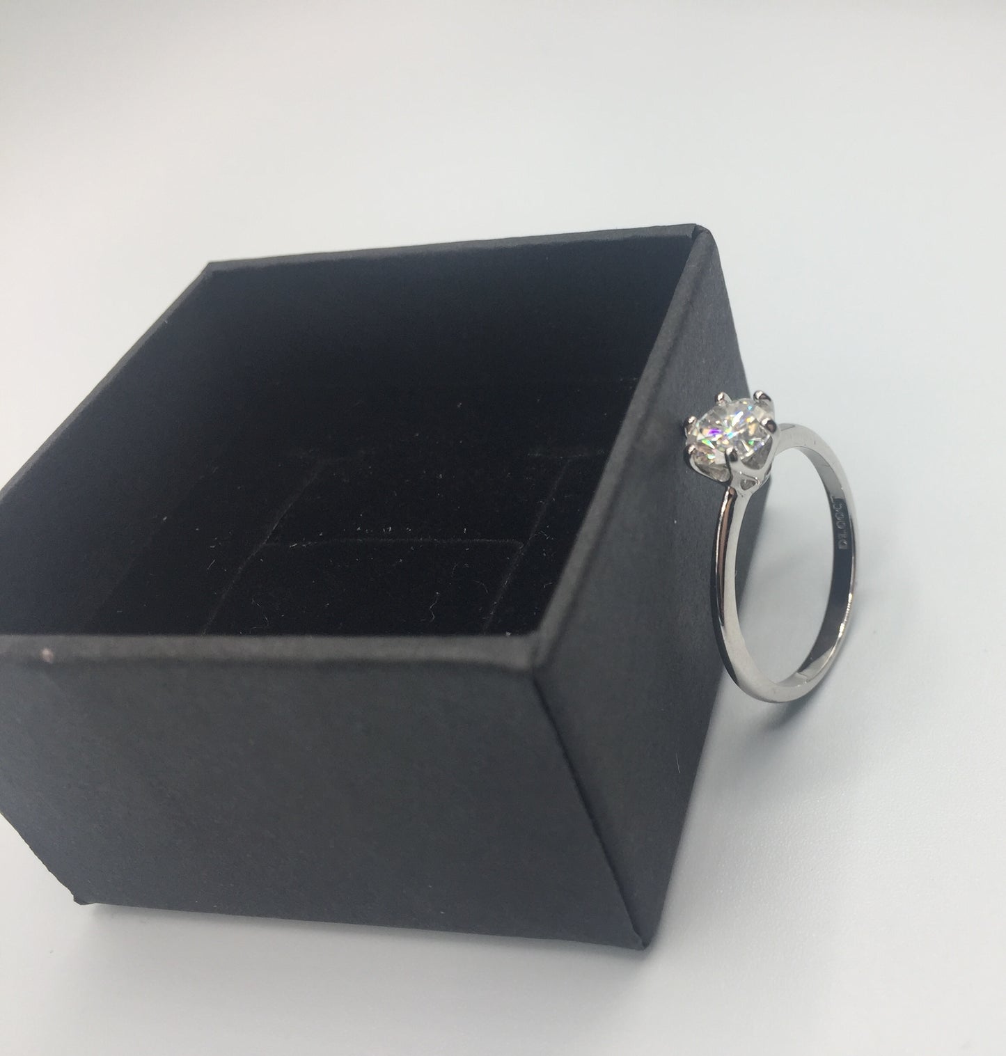 1ct Solitaire Moissanite Ring