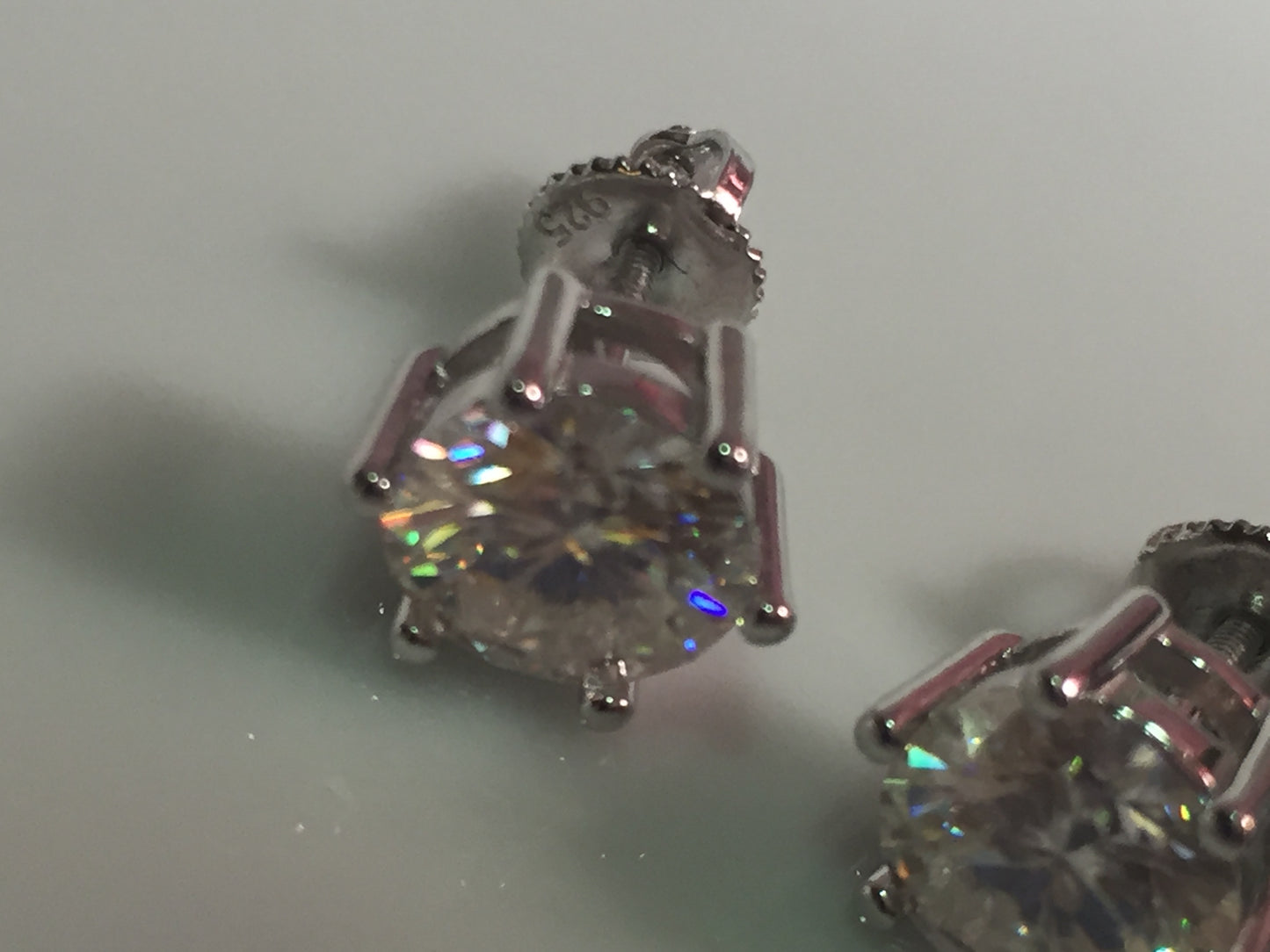 2 Ct. (8mm) Moissanite Stud Earrings