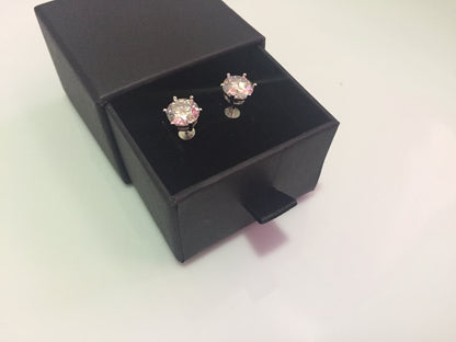 Moissanite Studs: 0.5 - 2 Cts. (Pushback, 6 Prong)
