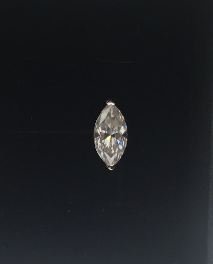 Marquise Cut Moissanite Stud Earrings (1 Carat)