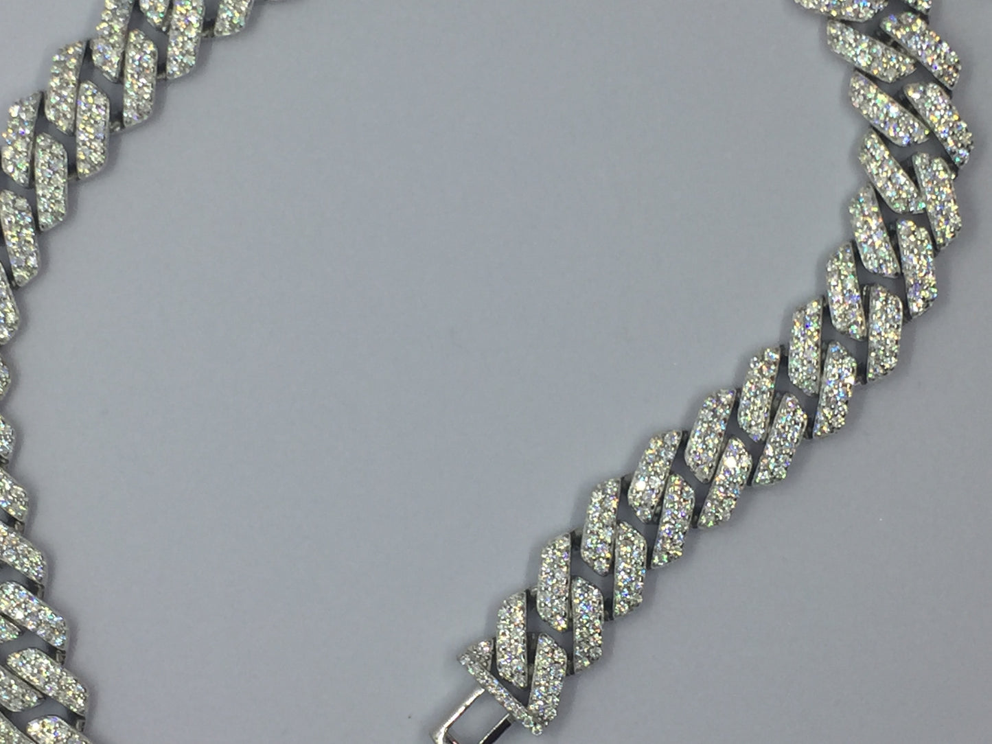 12mm Moissanite Prong Cuban Chain