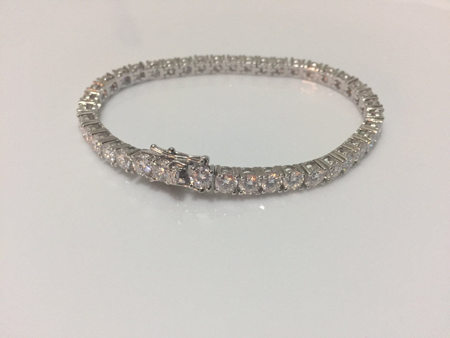 4mm Moissanite Tennis Bracelet