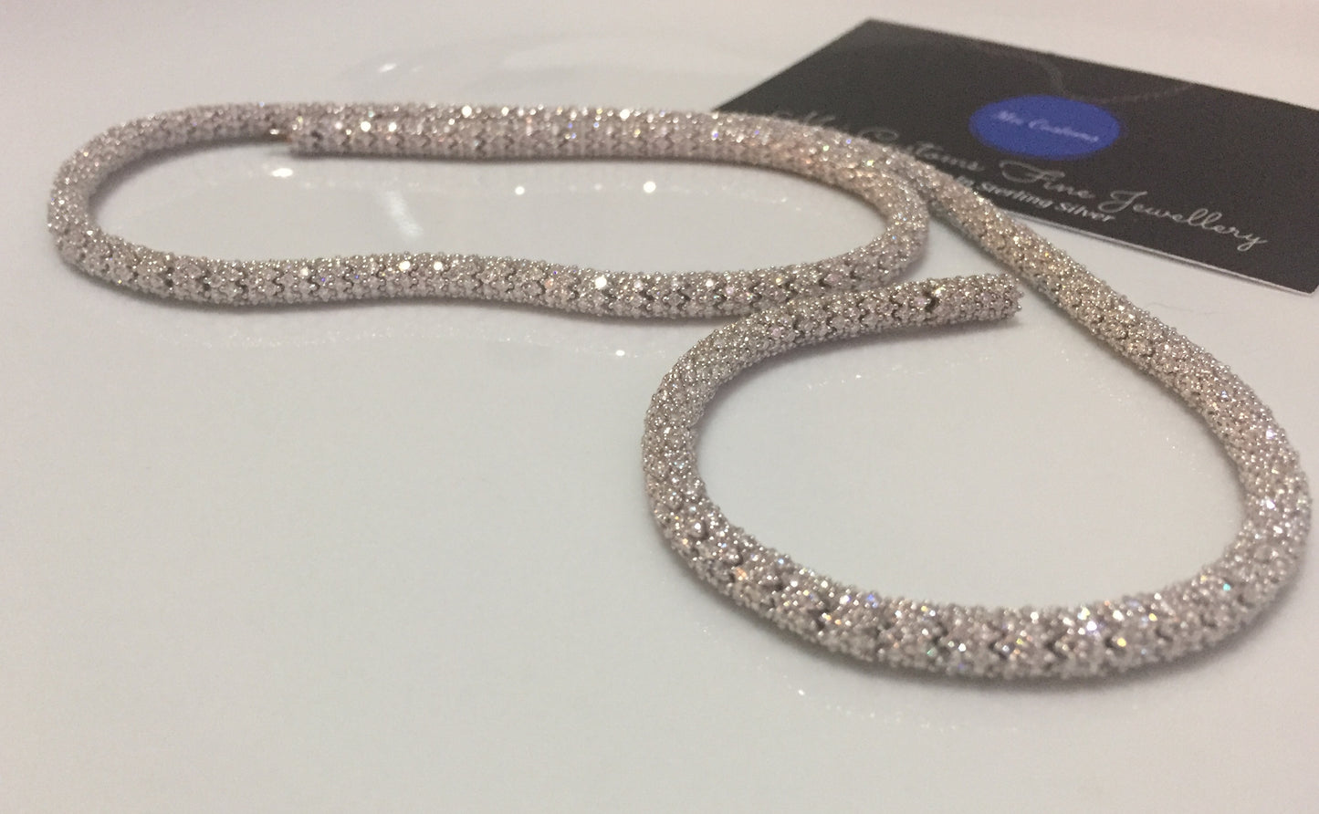 5mm Moissanite “Icy Scales” Chain