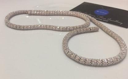 5mm Moissanite “Icy Scales” Chain