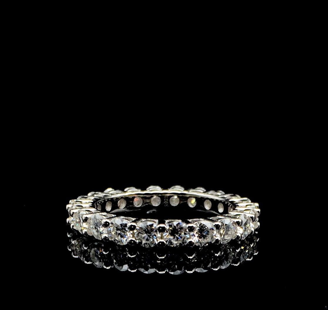 3mm Moissanite Eternity Ring