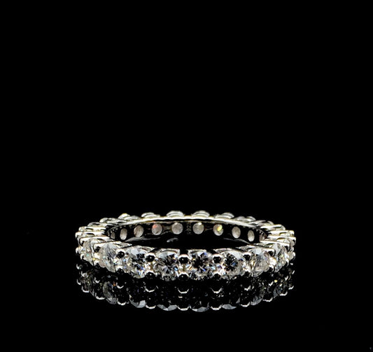 3mm Moissanite Eternity Ring