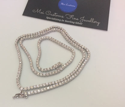 2mm Moissanite Tennis Chain