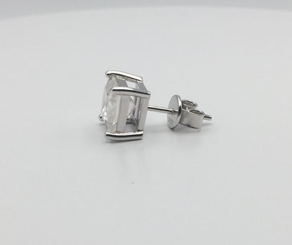 2ct Princess Cut Stud Earring (ONE Single Earring)