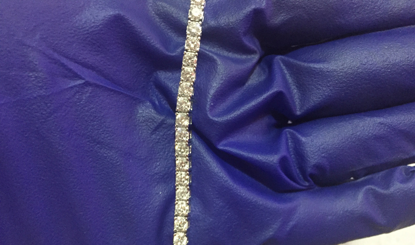 3mm Moissanite Tennis Bracelet: Click-Lock