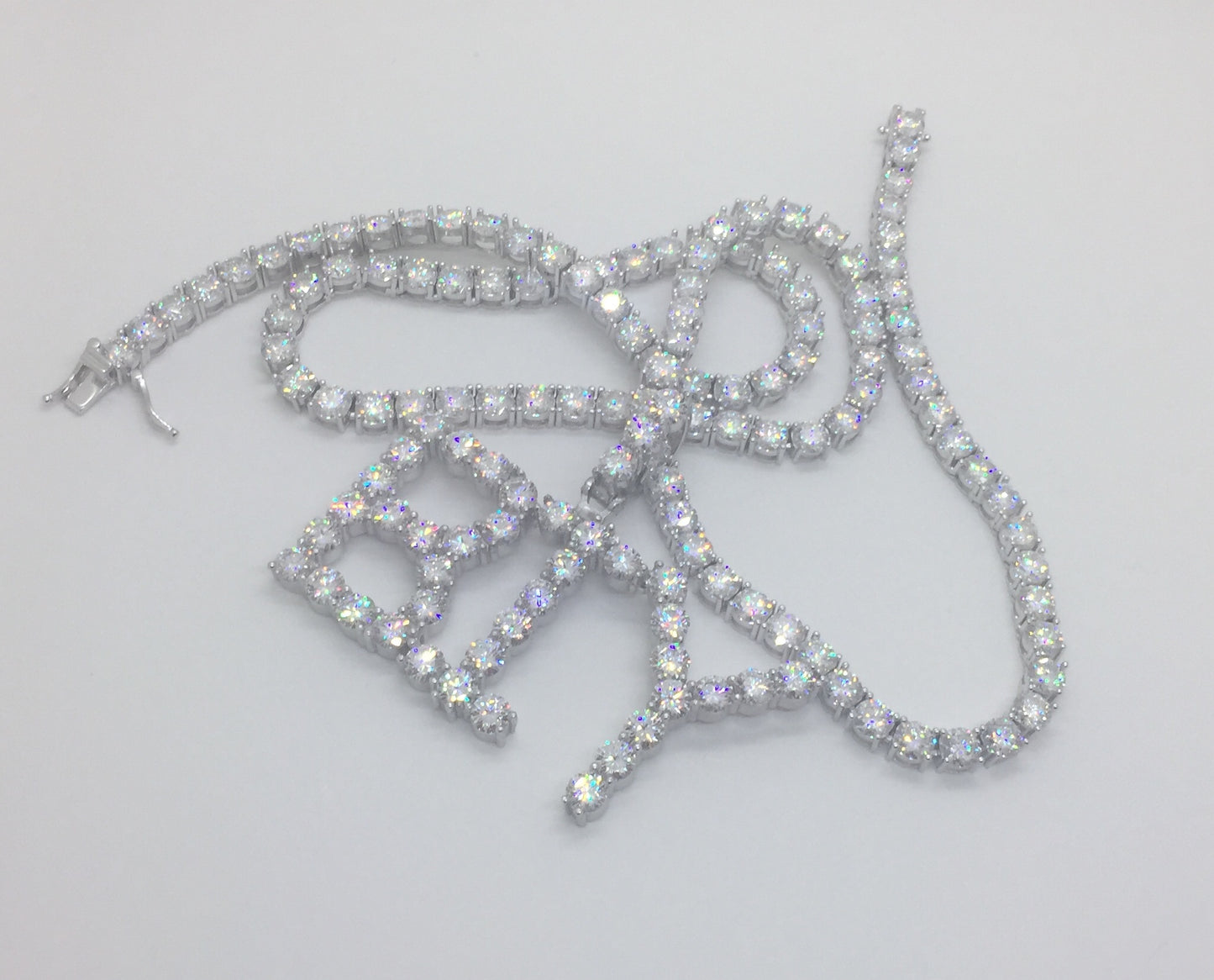 Custom 50 POINTER Moissanite Letter/Name Pendant