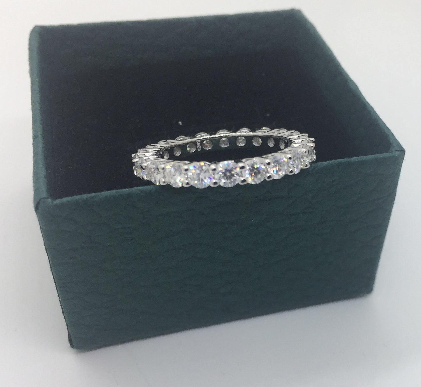 3mm Moissanite Eternity Ring