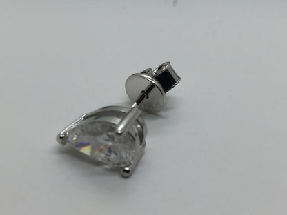 Pear Cut Moissanite Stud Earrings (1 Carat)