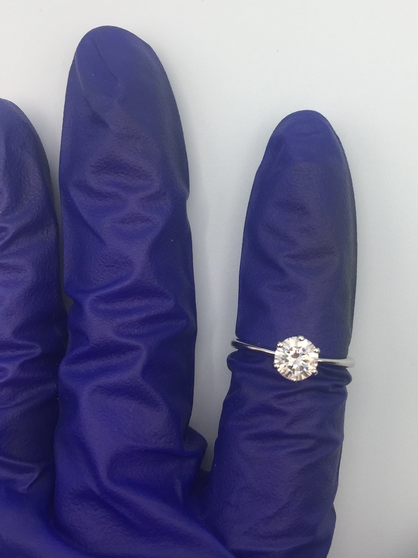 1ct Solitaire Moissanite Ring