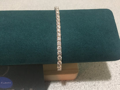 4mm Moissanite Tennis Bracelet