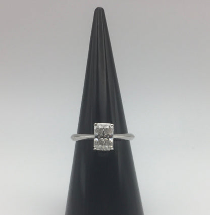 Radiant Cut Solitaire 1ct Moissanite Ring