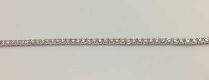 3mm Moissanite Tennis Bracelet: Click-Lock