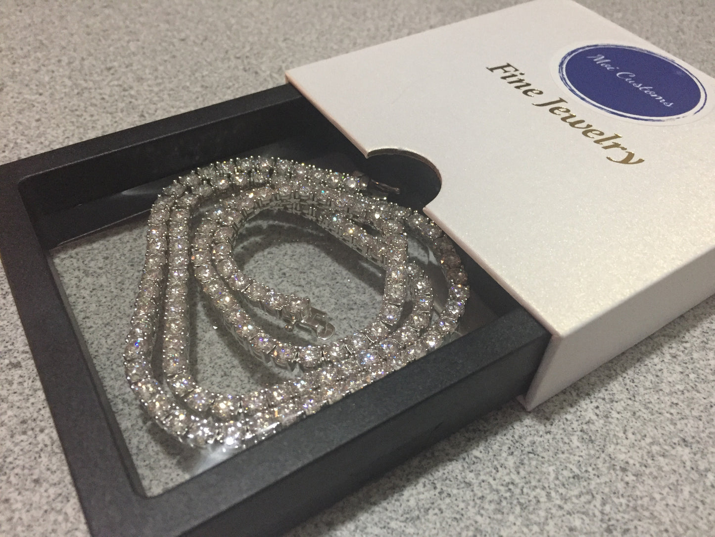 4mm Moissanite Tennis Chain