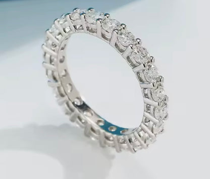 3mm Moissanite Eternity Ring