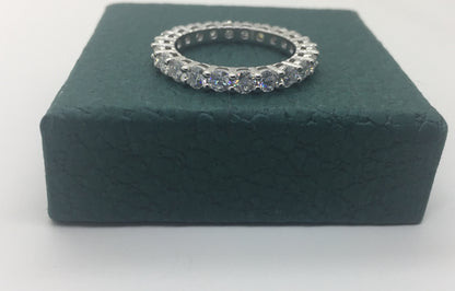 3mm Moissanite Eternity Ring