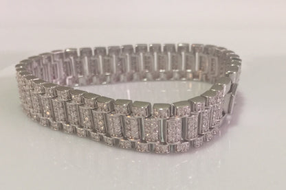 Presidential “Rolex-style” Moissanite Bracelet - 10mm