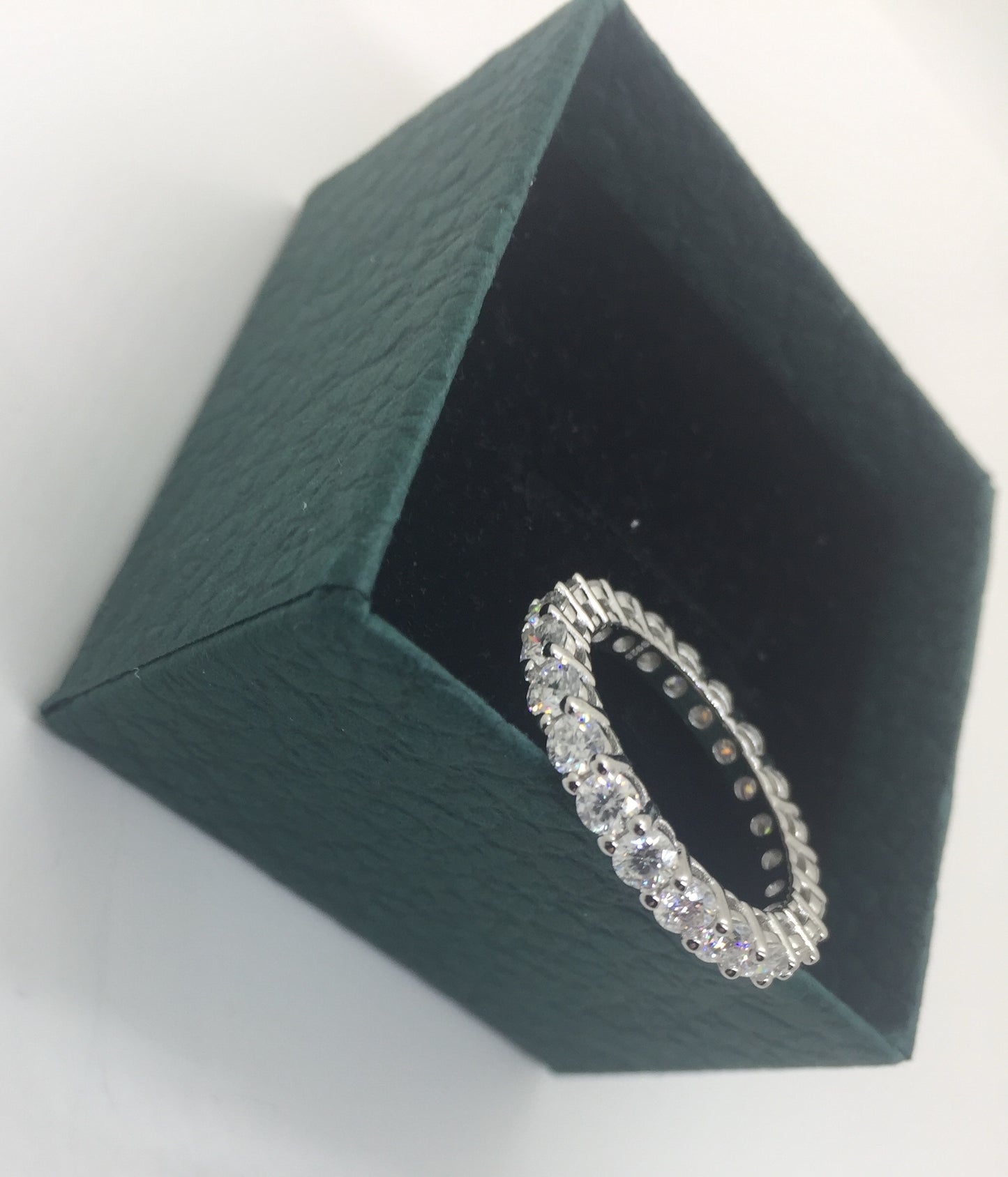 3mm Moissanite Eternity Ring