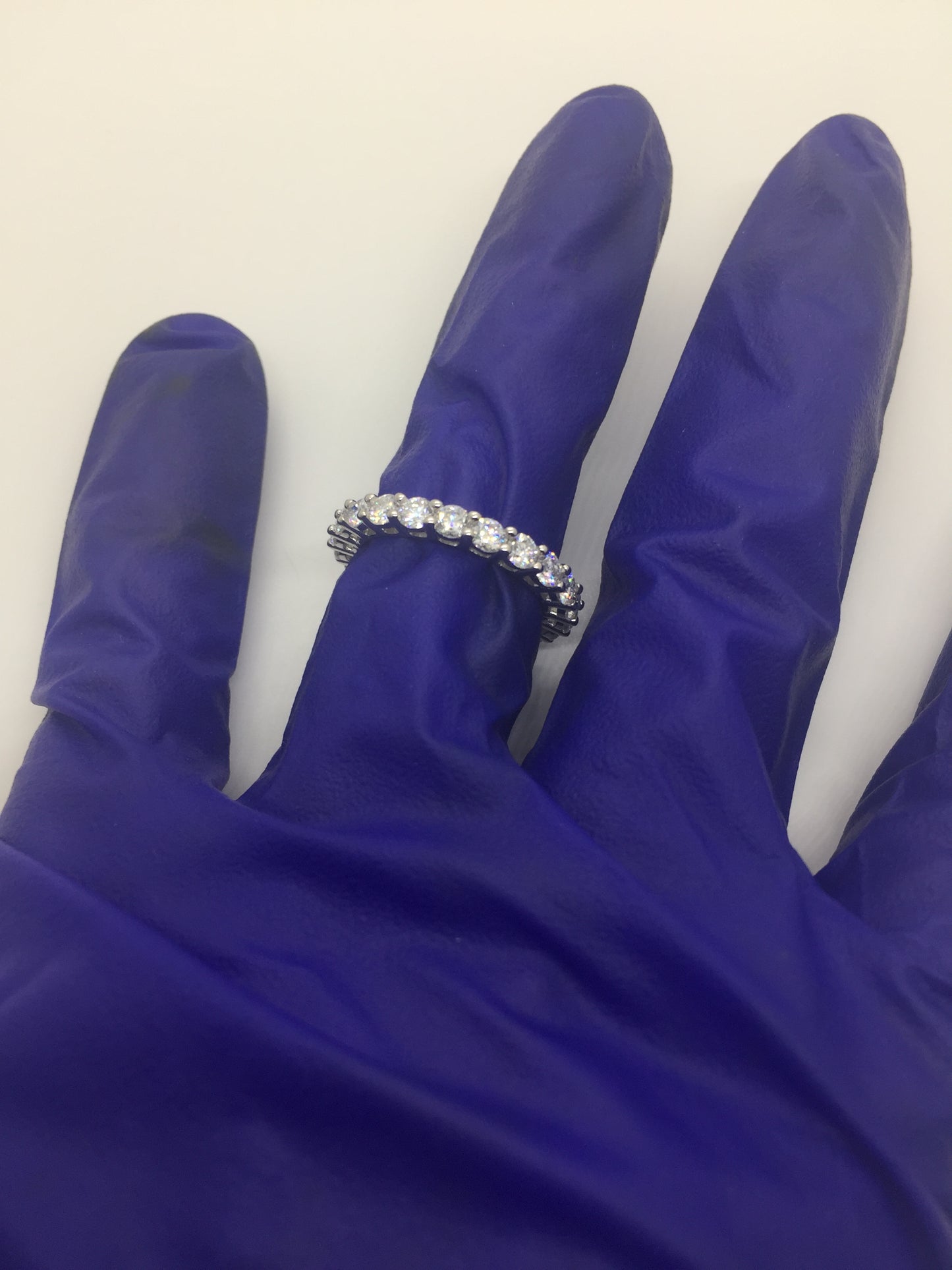 3mm Moissanite Eternity Ring