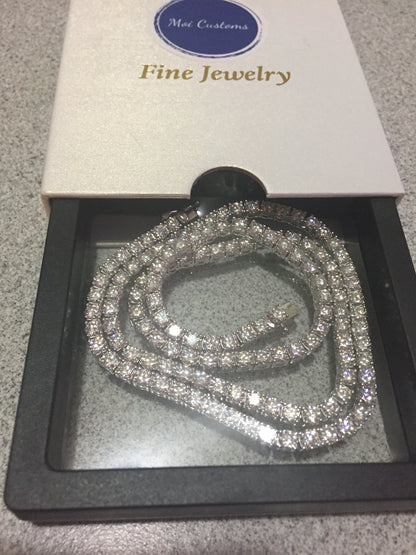 4mm Moissanite Tennis Chain
