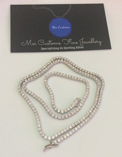2mm Moissanite Tennis Chain