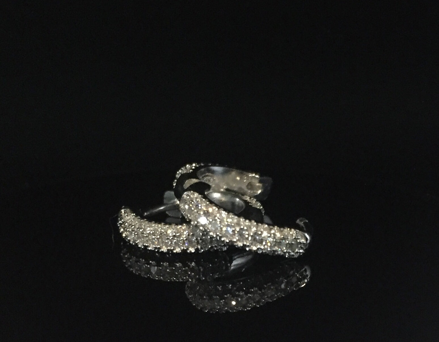13mm Moissanite Huggie Hoop Earrings