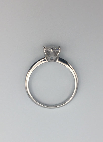 1ct Solitaire Moissanite Ring