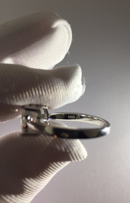 Oval Cut 2ct Solitaire Moissanite Ring