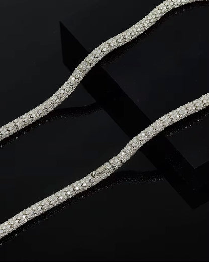 5mm Moissanite “Icy Scales” Chain